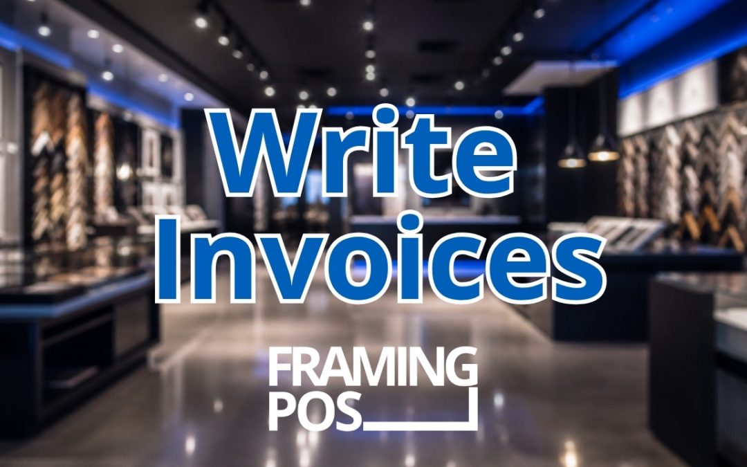 How to Manage and Create Invoices in Framing POS | Professional Framing Software Tutorial